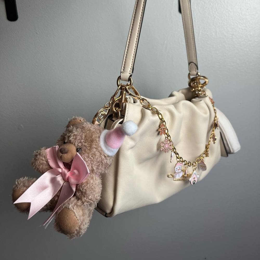 Teddy Bear Christmas Keychain/ Purse Charm - Picture 9 of 10